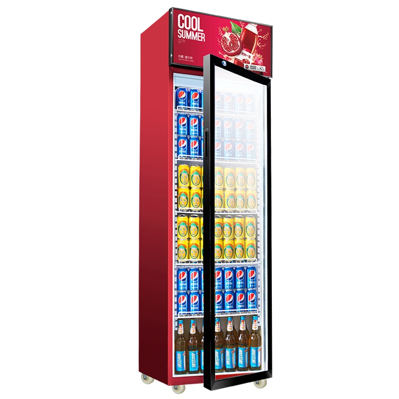 飞天鼠(FTIANSHU) 展示柜饮料柜商用冰柜超市冰箱冷藏柜保鲜柜单门风冷上机组