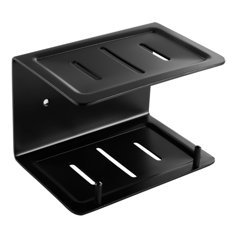 优勤卫生间肥皂盒免打孔北欧ins双层创意香皂盒家用肥皂架沥水壁挂式