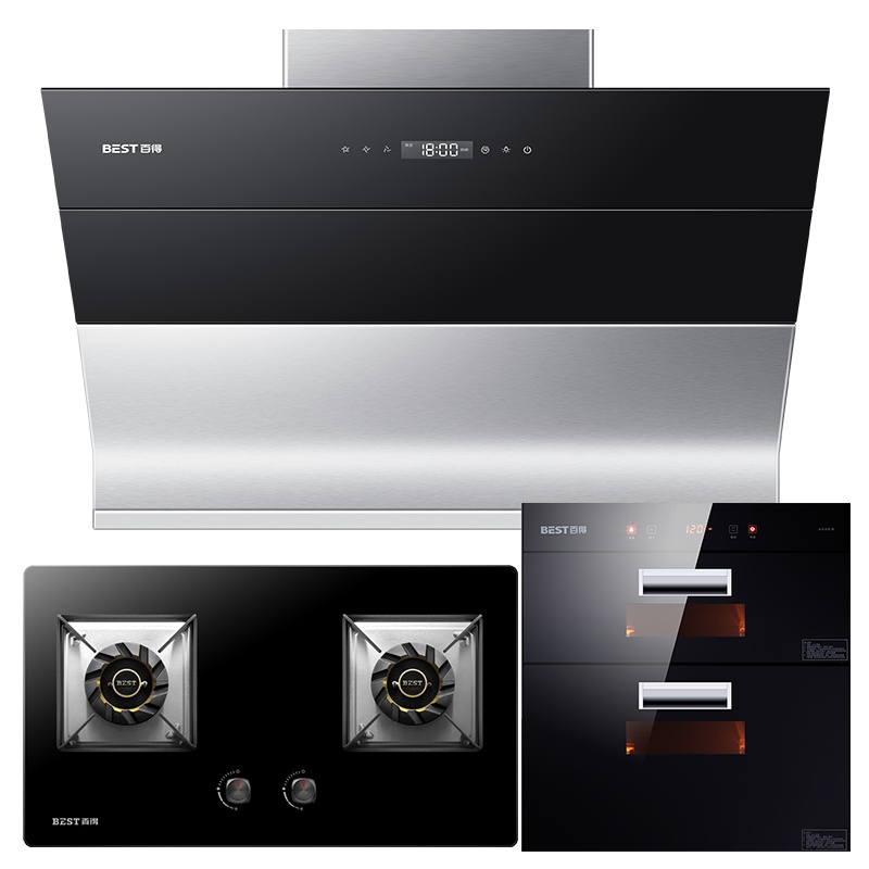 华帝百得(BEST)烟灶消套餐油烟机灶具消毒柜DY55+DZ42B+DX03