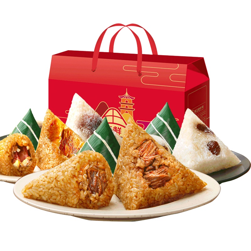 端午粽子真情礼 XTL025 8粽6蛋 1480g （盒）