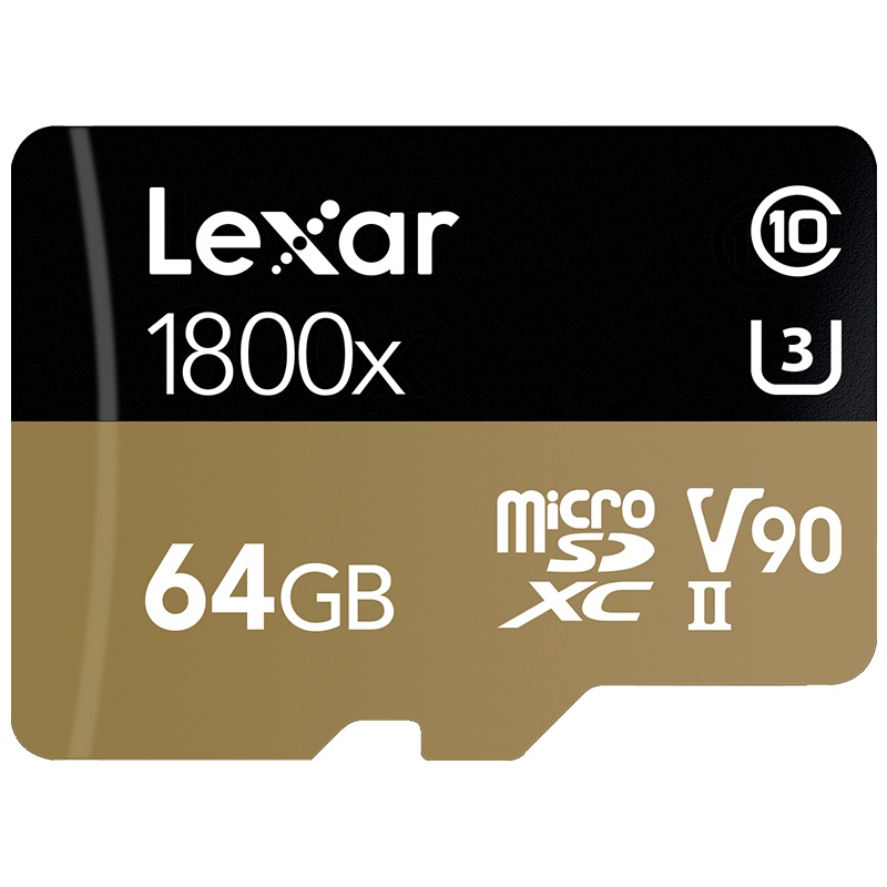 雷克沙（Lexar）64GB TF卡1800X U3 高速读270MB/s 写150MB手机内存卡存储卡
