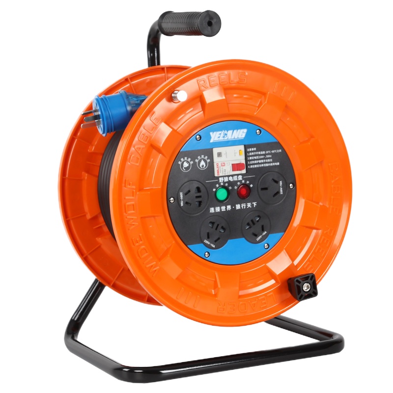 野狼 YL-S33BS 三角架移动电缆盘接线板插排插座板YL-S33BS 3*1.5 50米