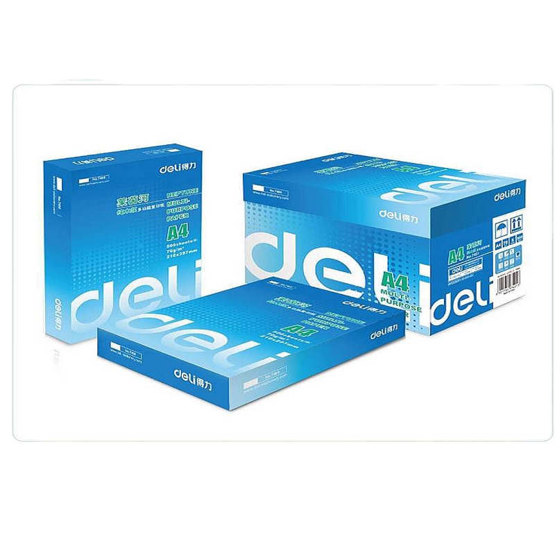 得力莱茵河复印纸(A3-80g-5包)DL-LYH7418DJ点睛 1箱5包