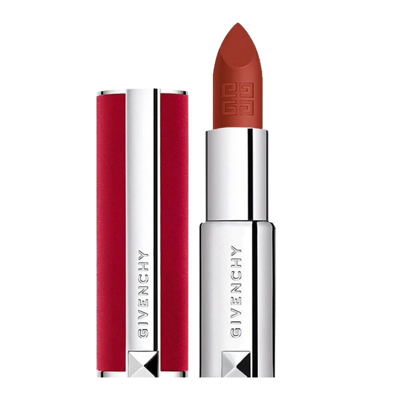 纪梵希(GIVENCHY)口红唇膏 高定香榭小羊皮超美红丝绒口红唇膏3.4g N35#枫叶砖红