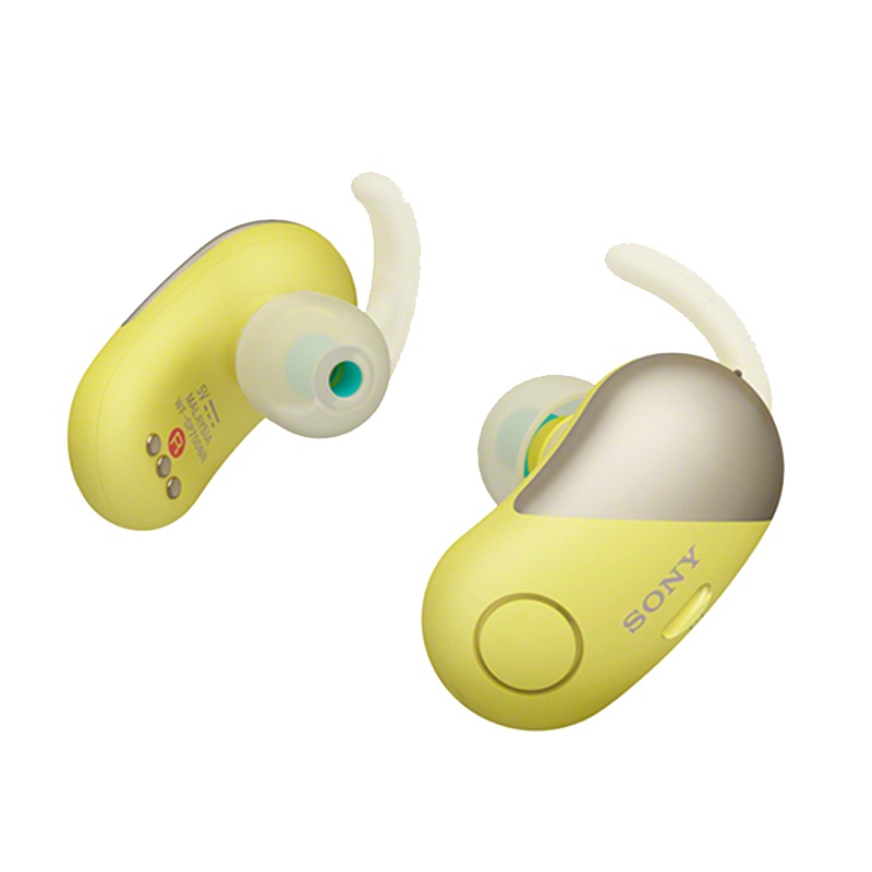 索尼(SONY)WF-SP700N 真无线降噪防水运动耳机 黄色