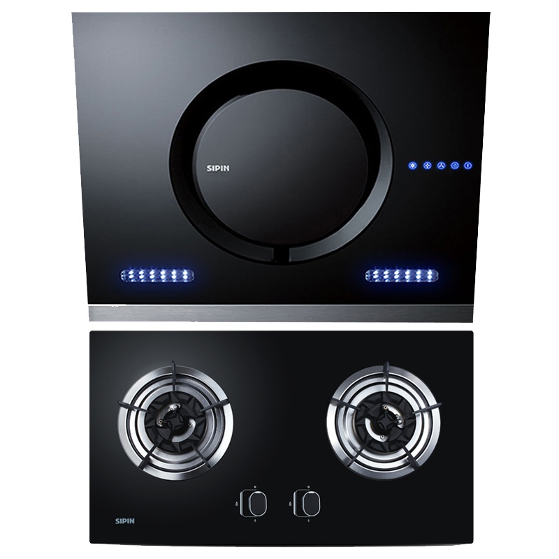 思品5500+B18侧吸式油烟机灶具套餐 吸油烟机燃气灶套装 大吸力3D速火 厨房电器 天然气液化气 经典款