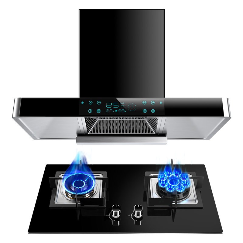 欢呼好太太 25立方大吸力油烟机燃气灶烟灶套餐CXW-200+A118 欧式顶吸大功率烟机灶具厨电套装免拆洗(天然气)