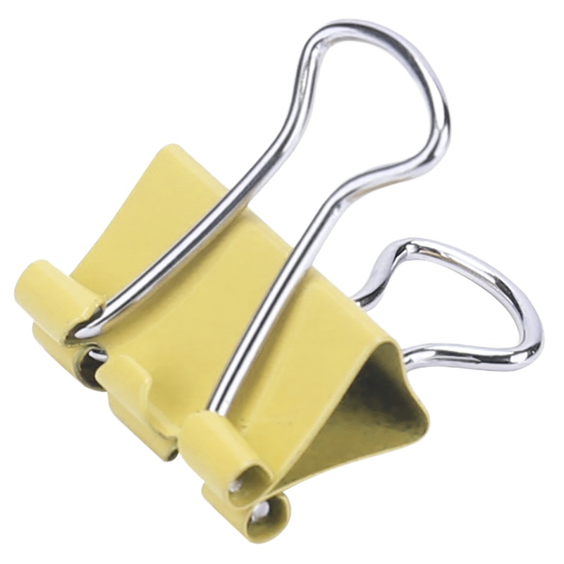 得力(deli) 8551ES 12只50mm彩色长尾夹票夹 1#金属燕尾夹票据夹子单组装JM