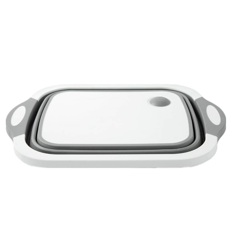 [三合一功能]抖音多功能折叠菜板沥水篮两用切菜砧板菜板家用收纳篮水槽切菜板