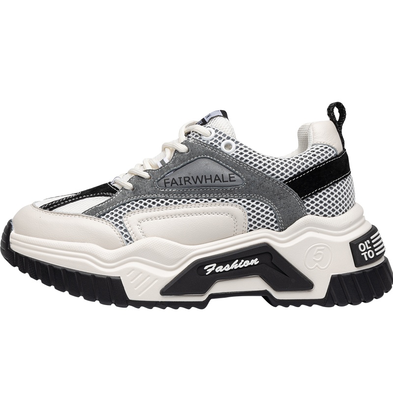 马克华菲2020新款老爹鞋女厚底运动百搭休闲单鞋内增高街拍网面鞋