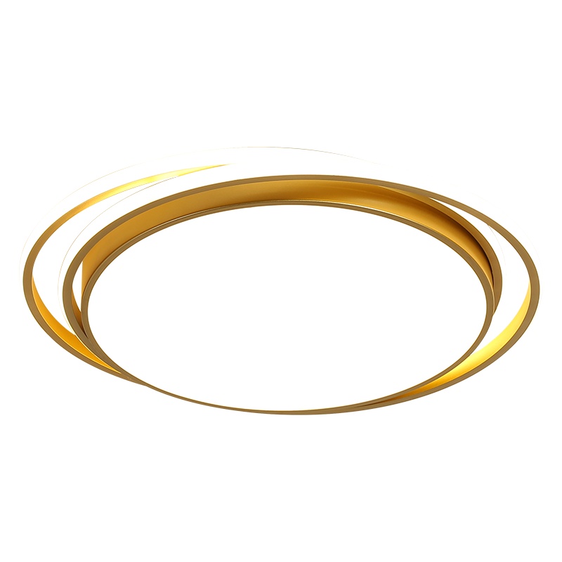 七只蚂蚁 轻奢卧室吸顶灯卧室灯金色灯具北欧简约现代大气极简现代创意北欧风格灯具卧室长方形铝材LED吸顶灯房间灯ZY147