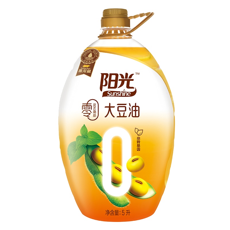金龙鱼 阳光零反式脂肪大豆油5L