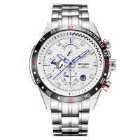 手表男博雅哲(BOYZHE)2019年新款运动全自动机械表瑞士商务男表时尚夜光品牌男士手表皮带款