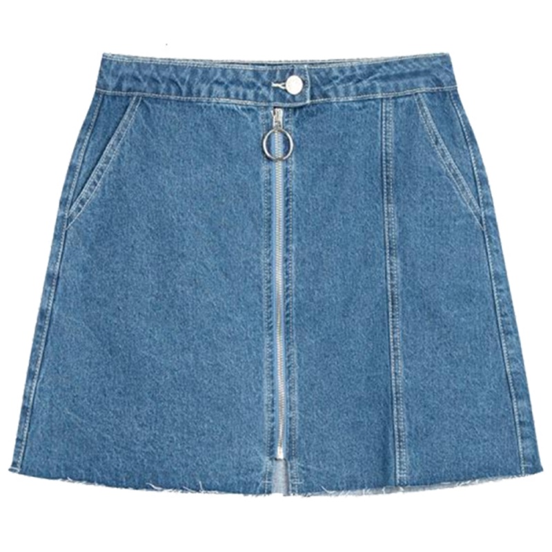 【专柜同款】Puella夏新款休闲牛仔裙包臀裙高腰显瘦a字裙20012391