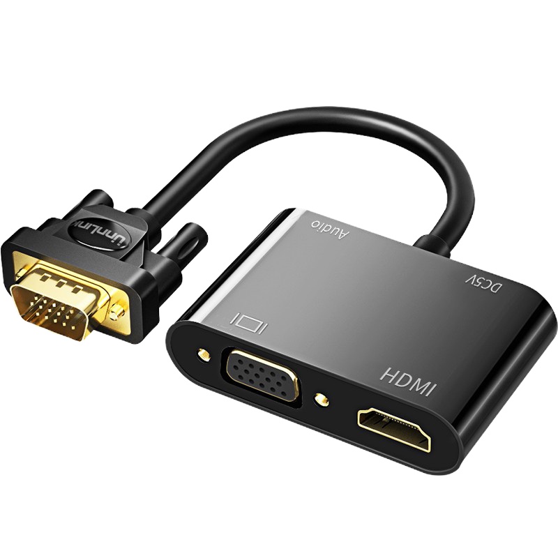 海康威视 VGA转HDMI+VGA转接器/VGA接口分屏器(个)