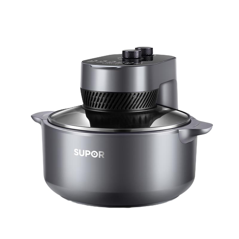苏泊尔(SUPOR)空气炸锅家用多功能5L/升大容量360°可视窗口蒸汽嫩炸 定时无油煎炸 烤箱薯条机KJ50DQ851