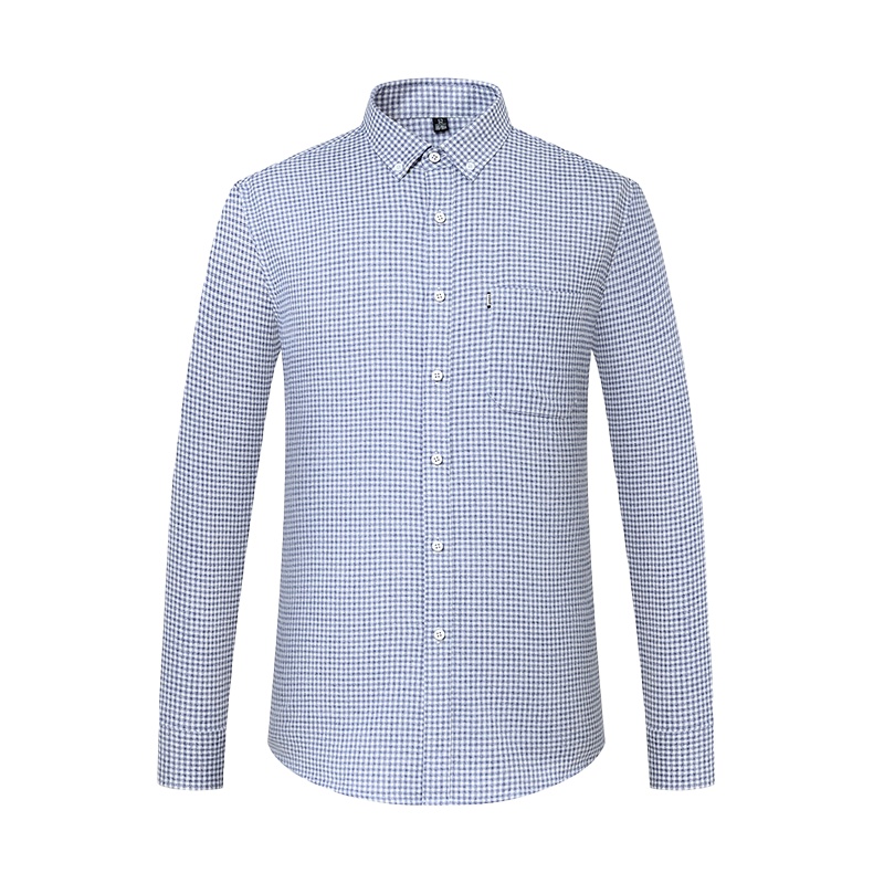 鸭鸭(yaya)时尚休闲舒适衬衫修身长袖春装衬衫DSB57M0060