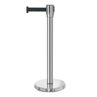 5米警戒隔离线带柱 银行排队隔离带伸缩带(银色)