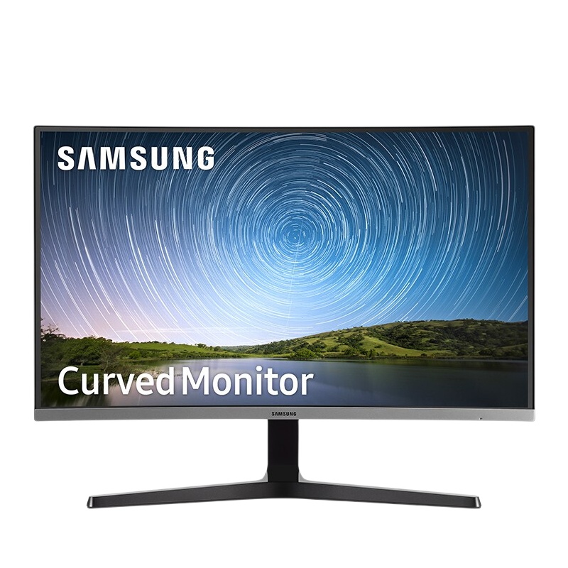 三星(SAMSUNG)C27R500FHC 26.9英寸 1800R曲面 FHD高清 爱眼 窄边框 FreeSync 可壁挂游戏电脑显示器(HDMI+VGA)