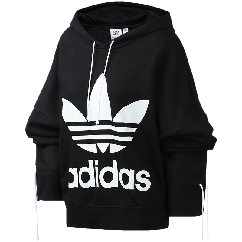 adidas阿迪达斯三叶草女装运动服休闲连帽卫衣EC1897
