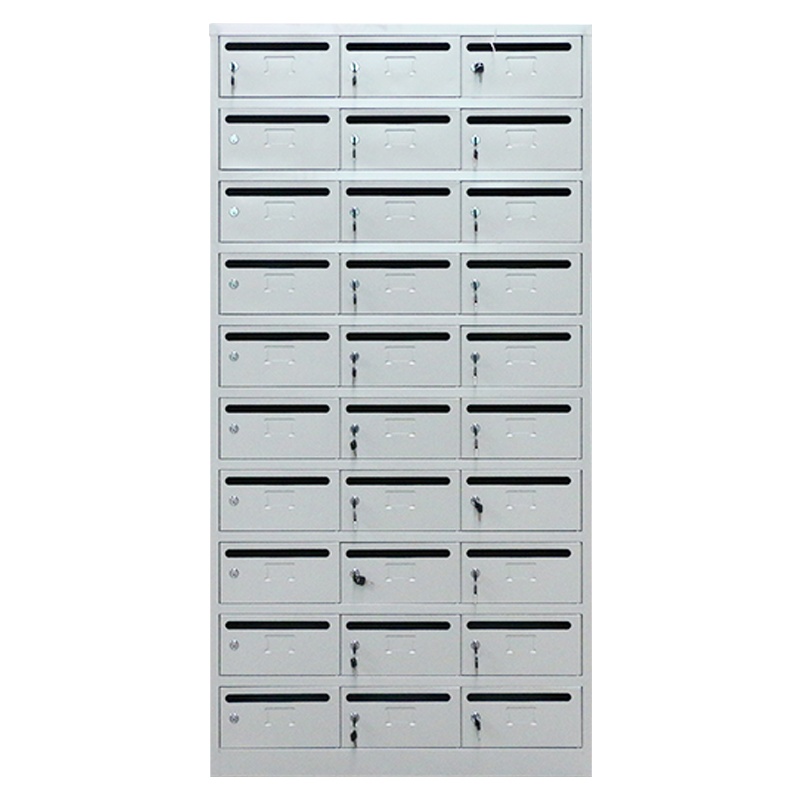 汉诺鑫威钢制信报箱小区多门信报柜带锁投递柜室外可定制30门信报箱