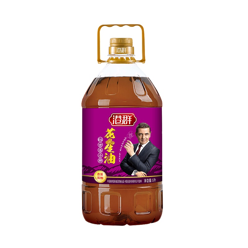 港群 6S古法小榨 花生油 5L 桶装食用油 非转基因物理压榨