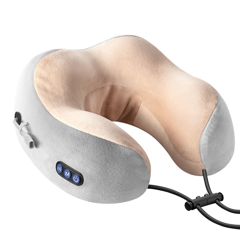 荣事达颈椎按摩器U型枕头护颈枕旅行出差午睡办公室U形枕按摩仪送礼佳品