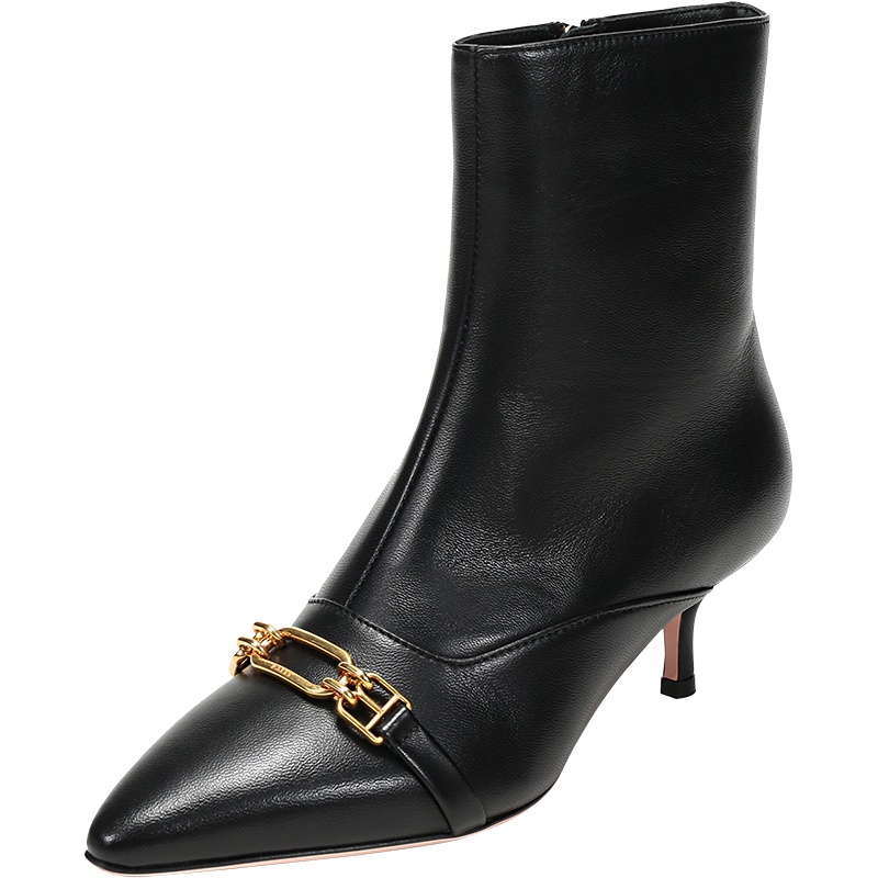 BALLY 巴利 女士 皮质尖头高跟鞋靴子短靴 LOVELY 55