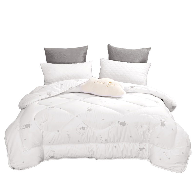 百丽丝家纺 水星出品 暖悦澳洲羊毛保暖冬被春秋被双人床被子学生宿舍床上用品被芯杨洋同款