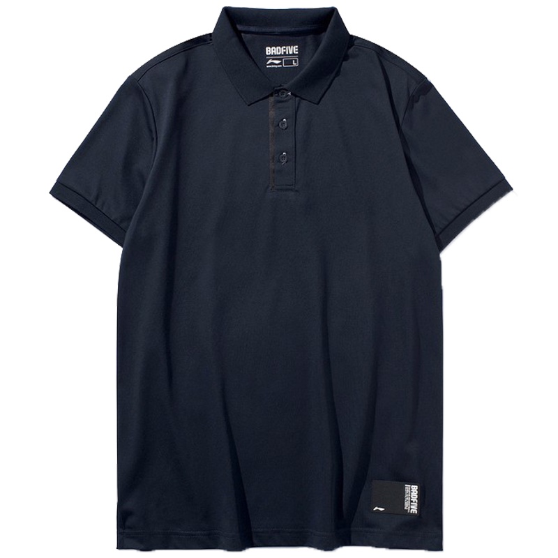 李宁运动POLO衫短袖男士透气棉质夏款式翻领商务休闲舒适短袖上衣APLP039