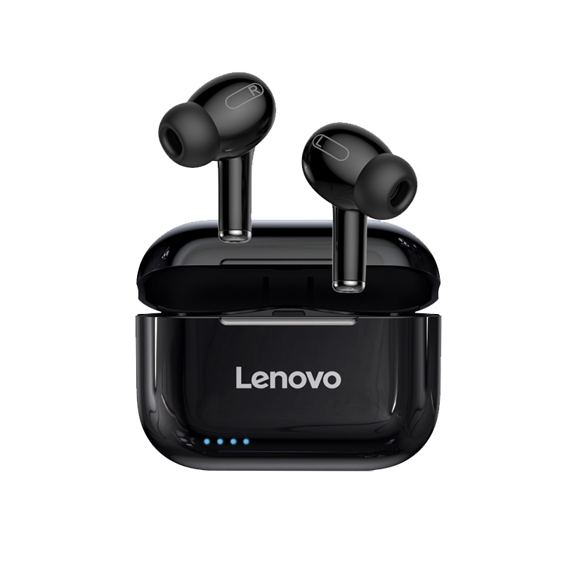 联想(Lenovo)蓝牙耳机 LP1S 黑色 TWS真无线 商务通话手机通用音乐耳塞 入耳式苹果安卓手机通用