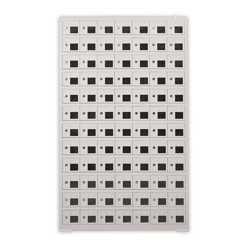 振奥 钢制手机充电柜存放柜 单位员工手机保管柜 84门手机存放柜