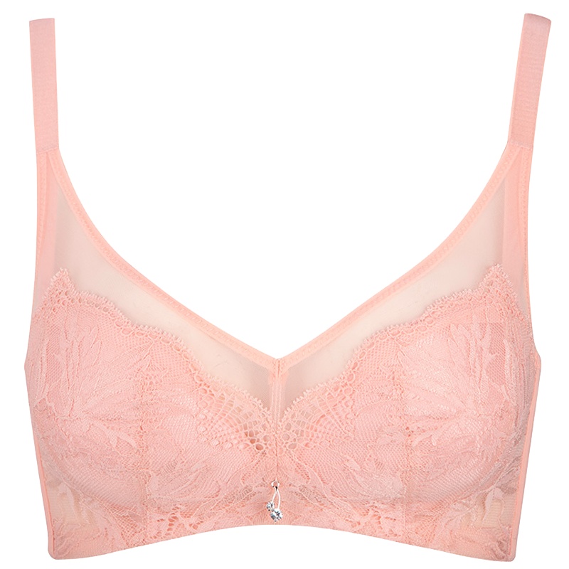 古今内衣女薄款无钢圈侧聚拢文胸罩性感蕾丝舒适0K3107