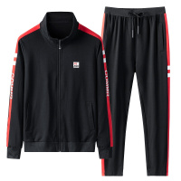 三弦(LA CORDE)帅气踏步热风时尚舒适宽松新款运动套装男春秋款韩版潮流休闲服男情侣装LA-MYY-8023