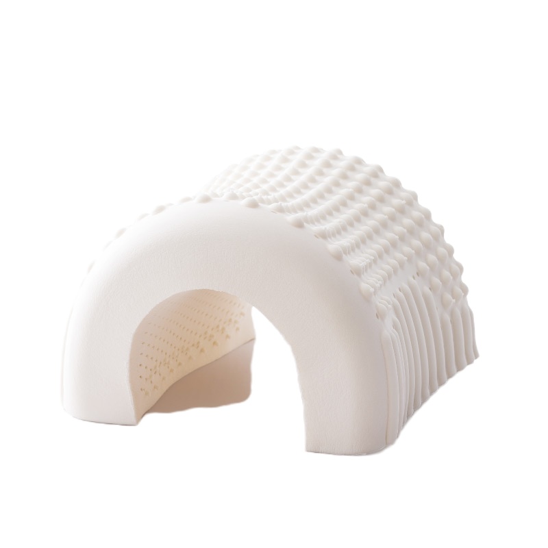 北极绒(Bejirog)泰国进口天然舒适乳胶枕透气记忆家用橡胶枕芯 花型按摩单人枕头家纺床上用品春夏秋冬通用含枕套