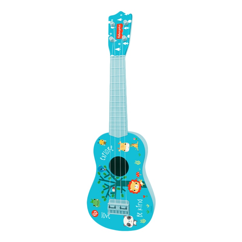 费雪儿童尤克里里初学者可弹奏乐器益智婴幼儿音乐启蒙早教男孩女孩玩具小吉他音乐乐器GMFP037A