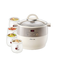 小熊(Bear)电炖盅 DDZ-B45B2 4.5L大容量一家五口煲汤锅全自动智能预约煮粥神器家用燕窝隔水炖苏宁自营