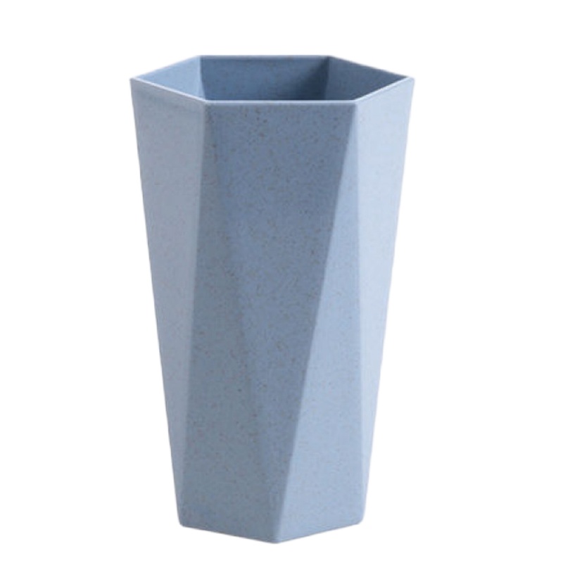 蓝色小麦杯[送牙刷一支] 大号菱形杯(高13.5*宽7.5) [送牙刷]漱口杯刷牙杯子牙缸杯洗漱杯简约可爱情侣套装男女学