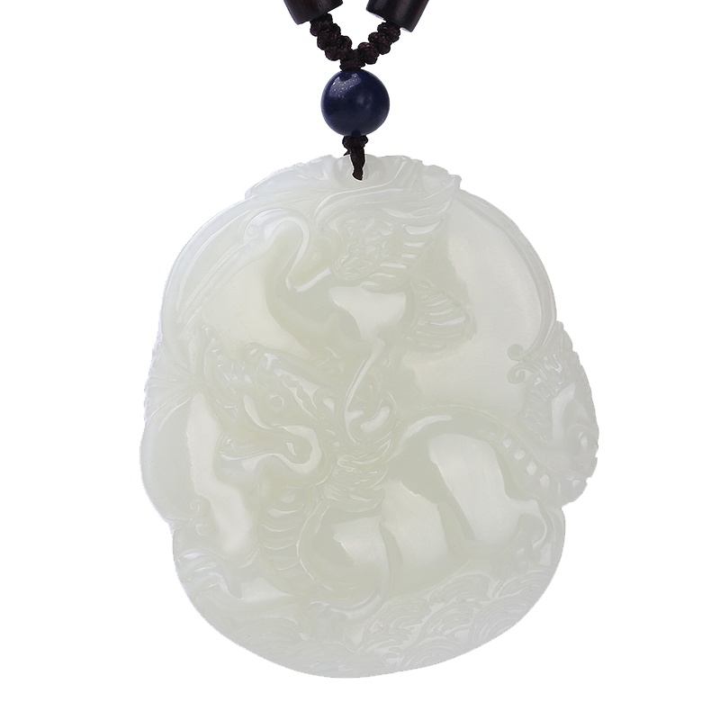 印象眸 和田玉吊坠男女款油润玉牌挂件附证书