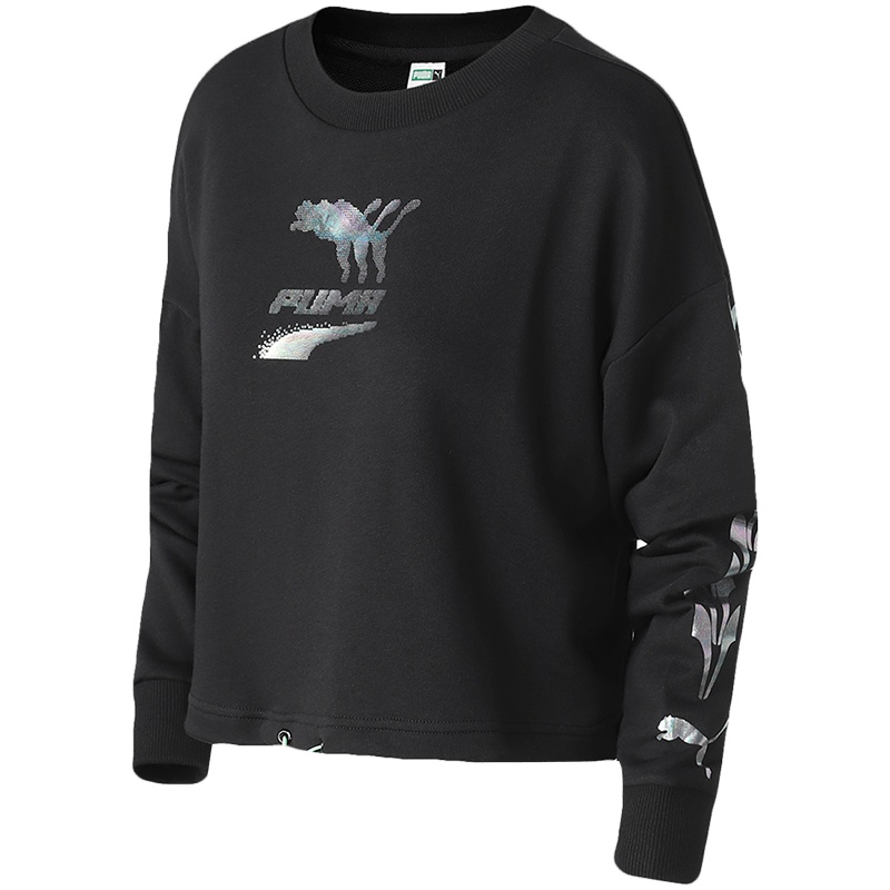 PUMA彪马女装运动服休闲圆领卫衣599174