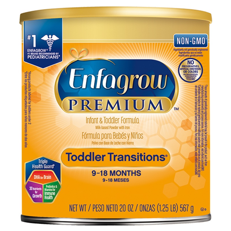 Mead Johnson 美国版美赞臣Premium婴幼儿配方奶粉美版 2段(9-18个月)567g/罐