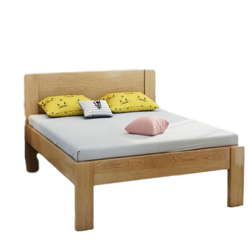 逐鹿中原全实木床现代简约主卧床 单人床RC-681全实木大板松木床