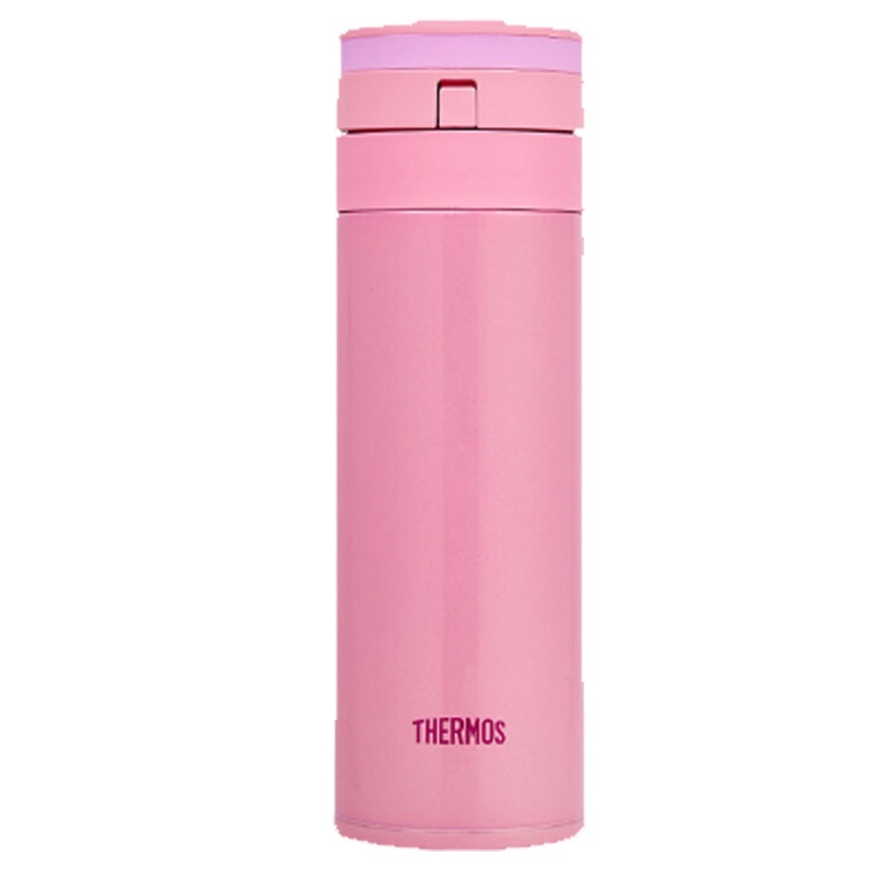 [烤漆工艺]THERMOS膳魔师 真空304不锈钢保温杯 超轻男女通用 时尚随身杯JNS-350-P350ml 粉色