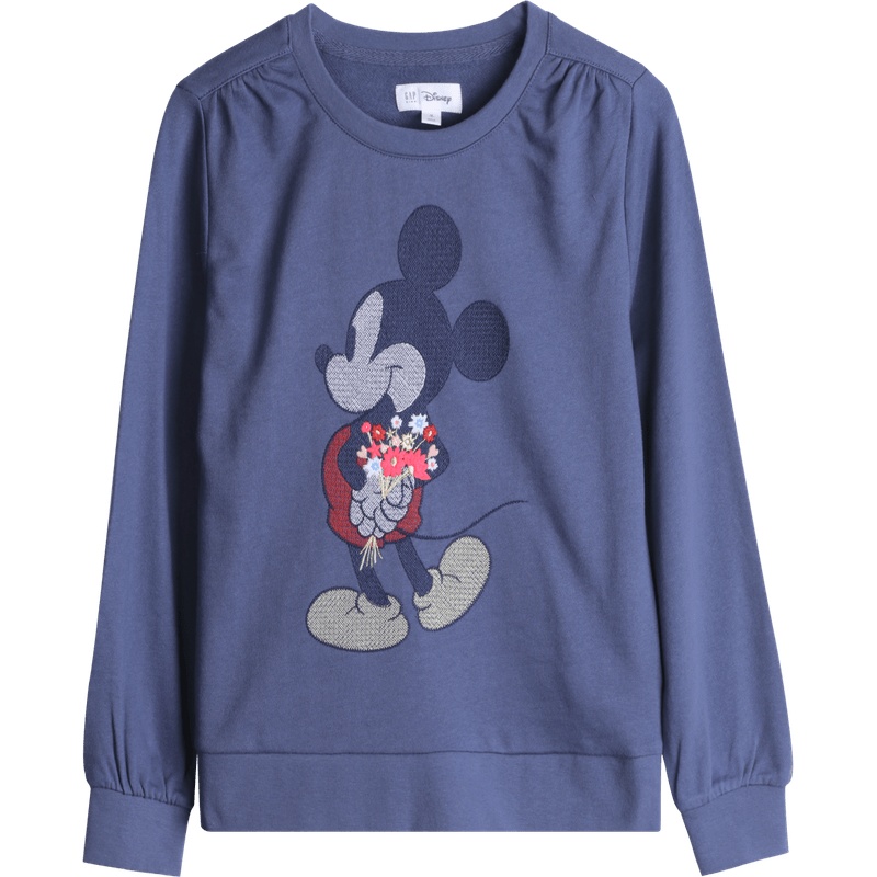 [迪士尼联名]Gap男女童运动卫衣秋冬520416 洋气刺绣米奇童装