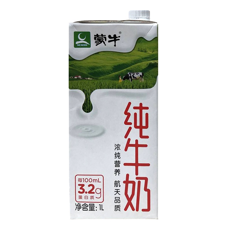 蒙牛 利乐包 纯牛奶 1L