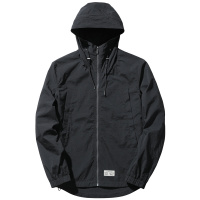 千纸鹤男装2019秋冬新款韩版潮流连帽纯色休闲运动夹克外套30237