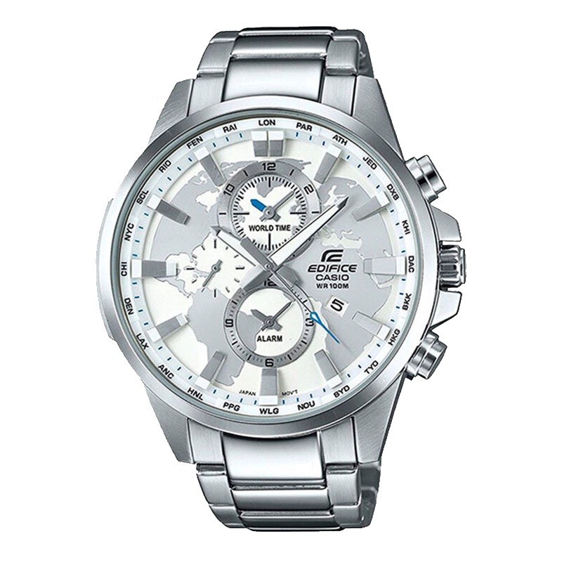 CASIO卡西欧 石英表 男 EDIFICE系列日韩品牌休闲商务石英防水不锈钢男士手表EFR-303D-7A