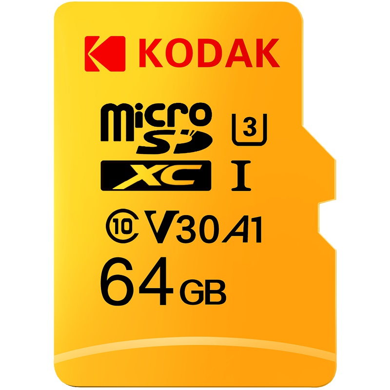 柯达(Kodak) 64GB TF(MicroSD) 存储卡 U3 A1 V30 读速100MB/s