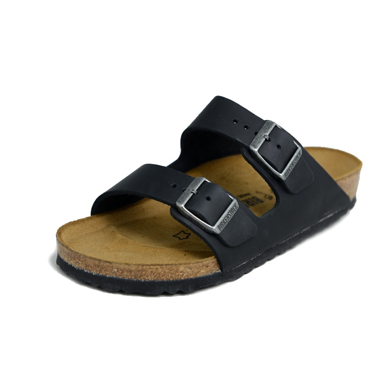 德国制造勃肯Birkenstock两扣天然牛皮软木凉拖鞋Arizona经典款