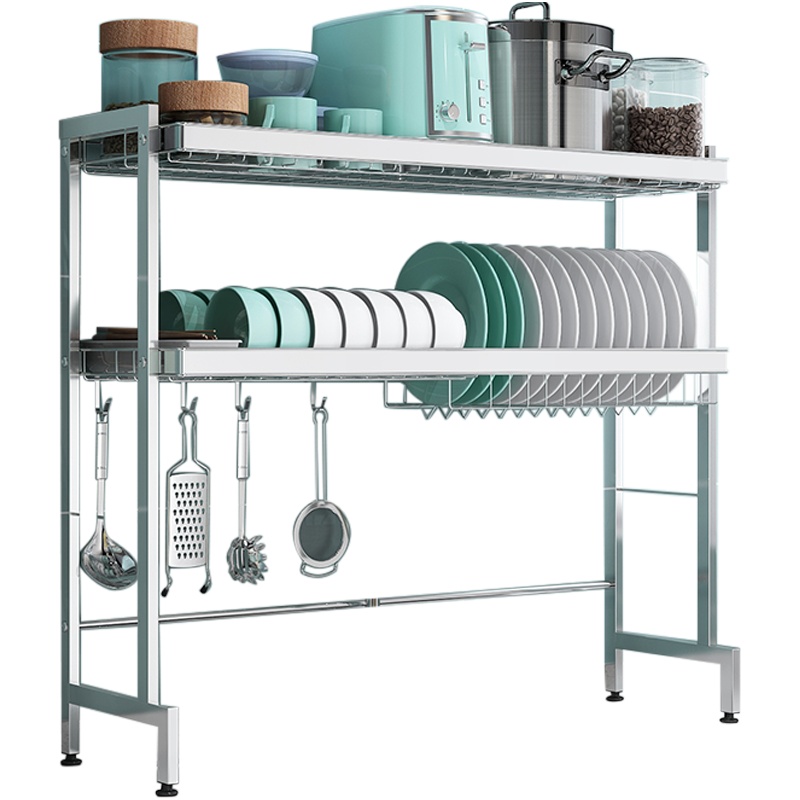 304不锈钢厨房置物架水槽上方沥水碗碟架洗碗水池晾放碗筷收纳盒